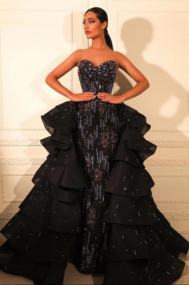 “CASSITERITE” - LONG - OVERSKIRT - SWEETHEART CUT