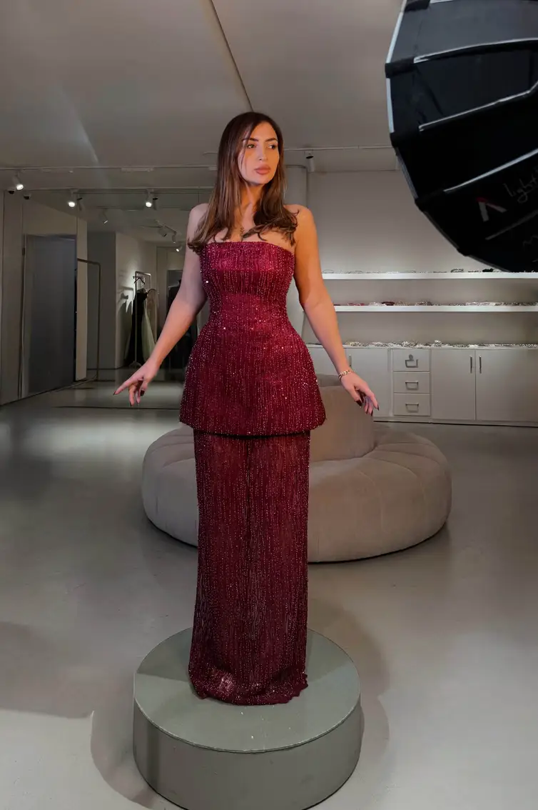 “ROSEWOOD” - LONG - STRAPLESS - 2 PIECES