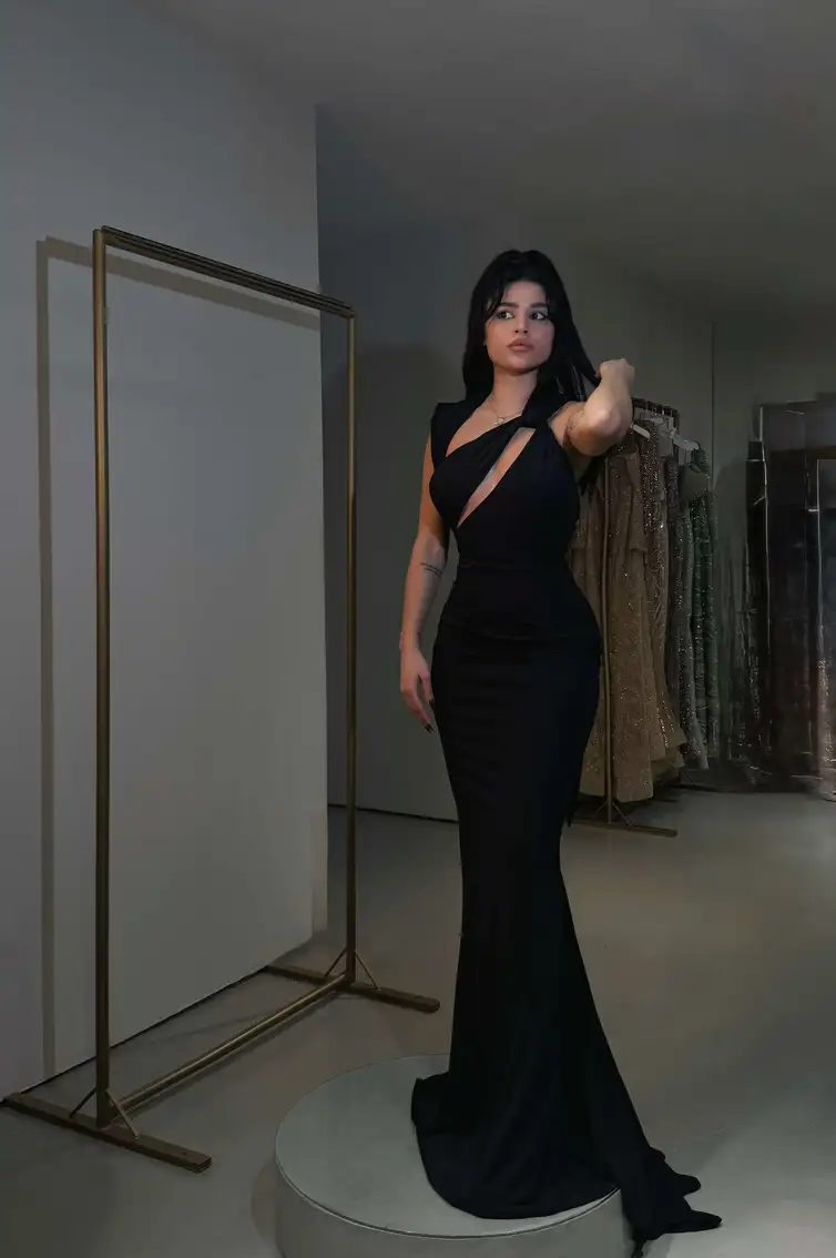“ AMBER “ _ LONG _ ONE-SHOULDER_ MERMAID 