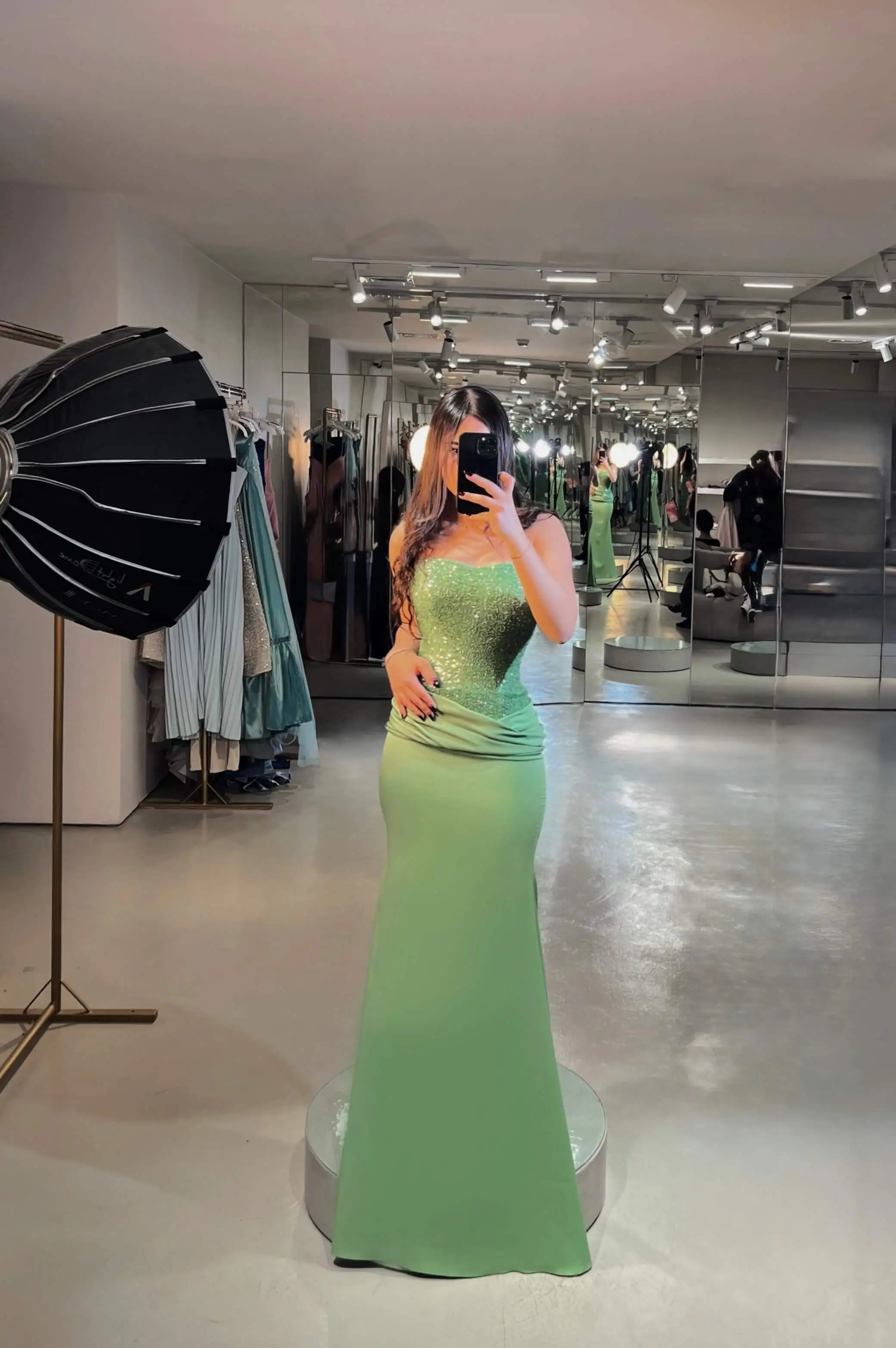 “ MINTED “ _ LONG _ STRAPLESS _ MERMAID 