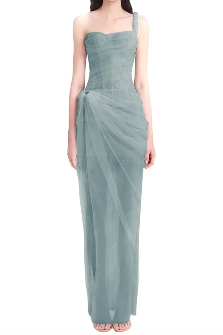 “ ARYA “- LONG - HEART-SHAPE -  MERMAID CUT 