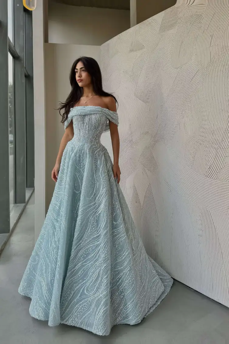 “ALICIA” - LONG - CORSET - REMOVABLE OFF SHOULDER - PRINCESS CUT