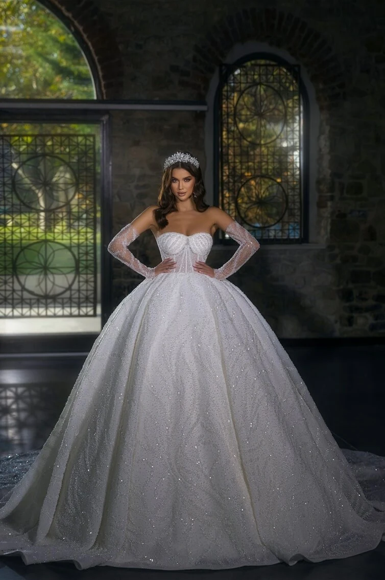 “CHANTILLY” - LONG - CORSET - PRINCESS CUT