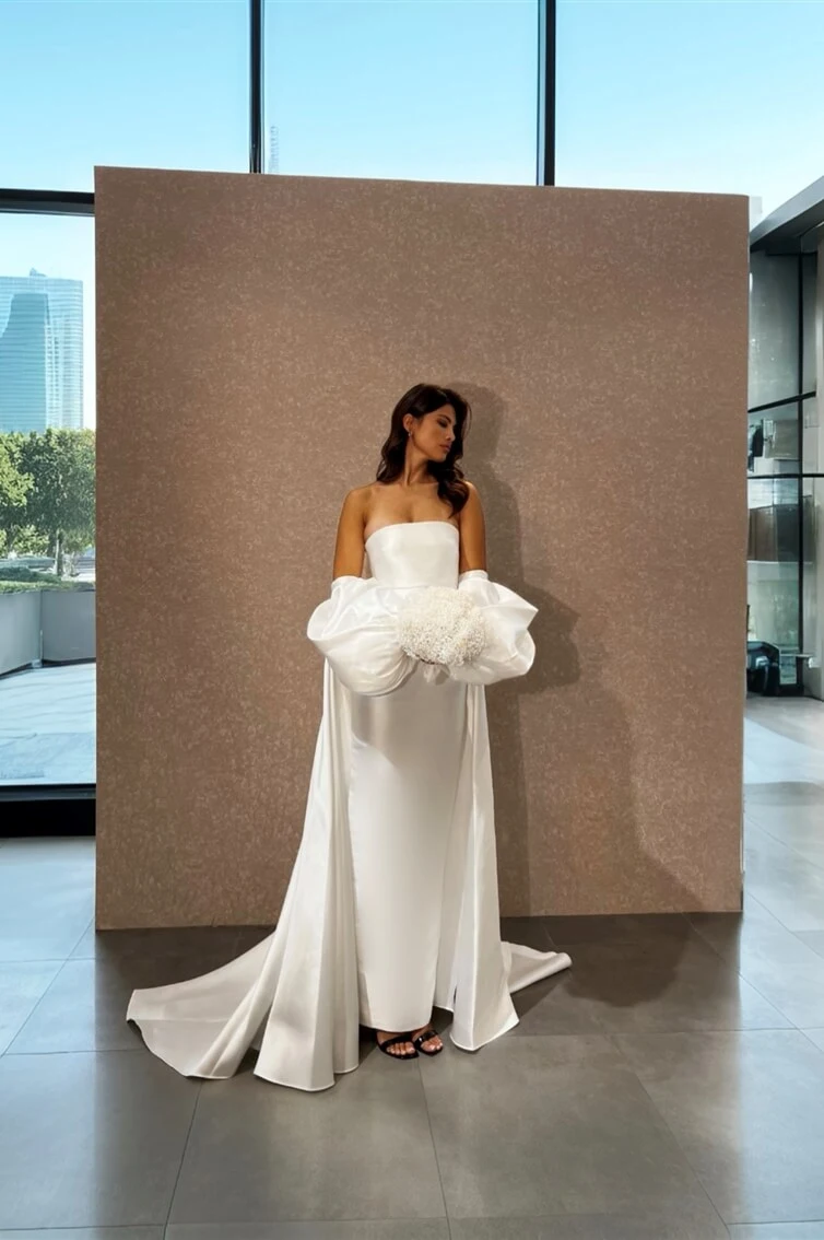 “AURA”- LONG- STRAPLESS- STRAIGHT CUT