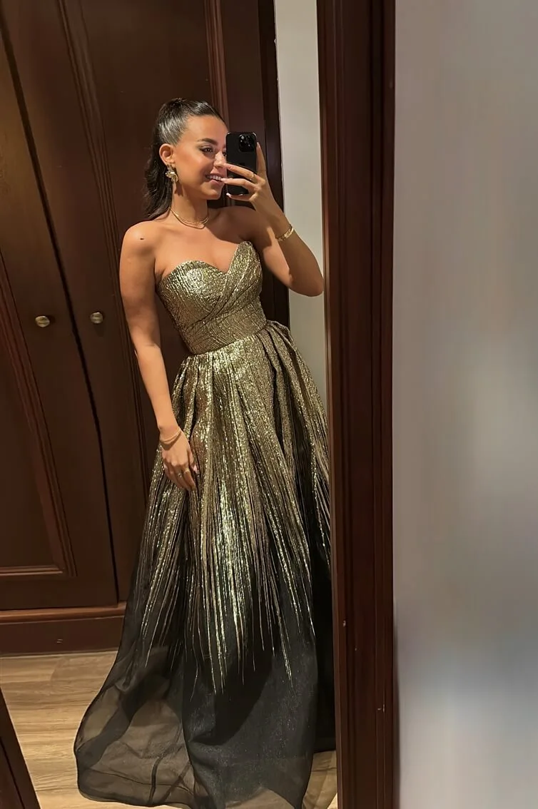 “GOLDEN”- LONG- A LINE- CORSET