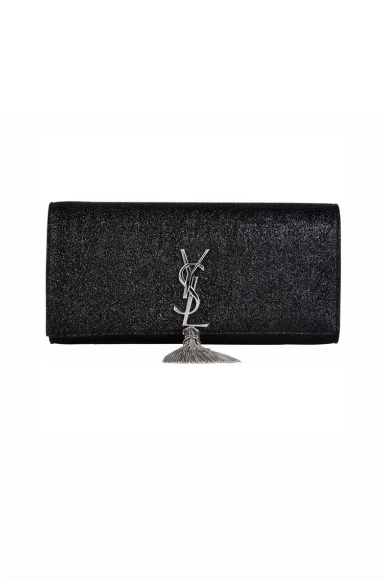 YSL - BLACK - CLUTCH - HANDBAG 