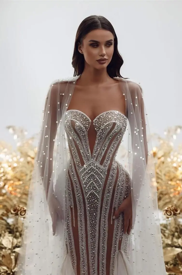 “MAHYSA”- LONG - MERMAID- CORSET(CAPE)