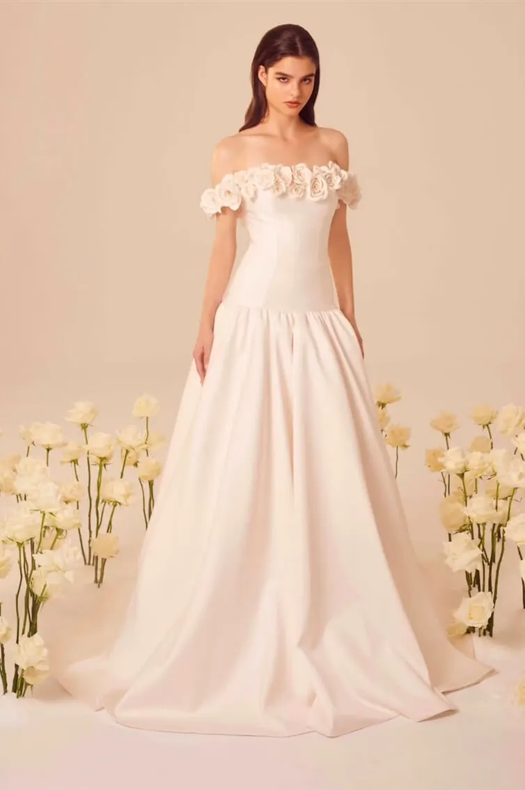 “SERA”- LONG - OFF SHOULDER - A LINE