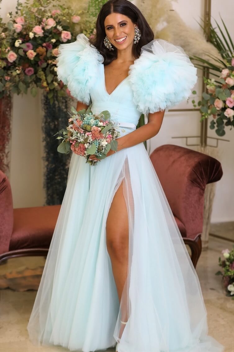 CLOUDY - LONG - SIMPLE - TULLE