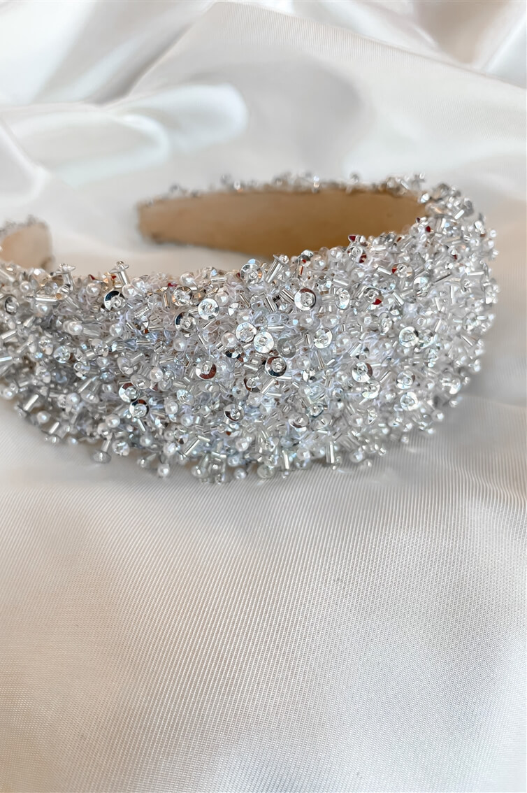 HEADPIECE - BRIDAL- HEADBAND - EMBELLISHED 