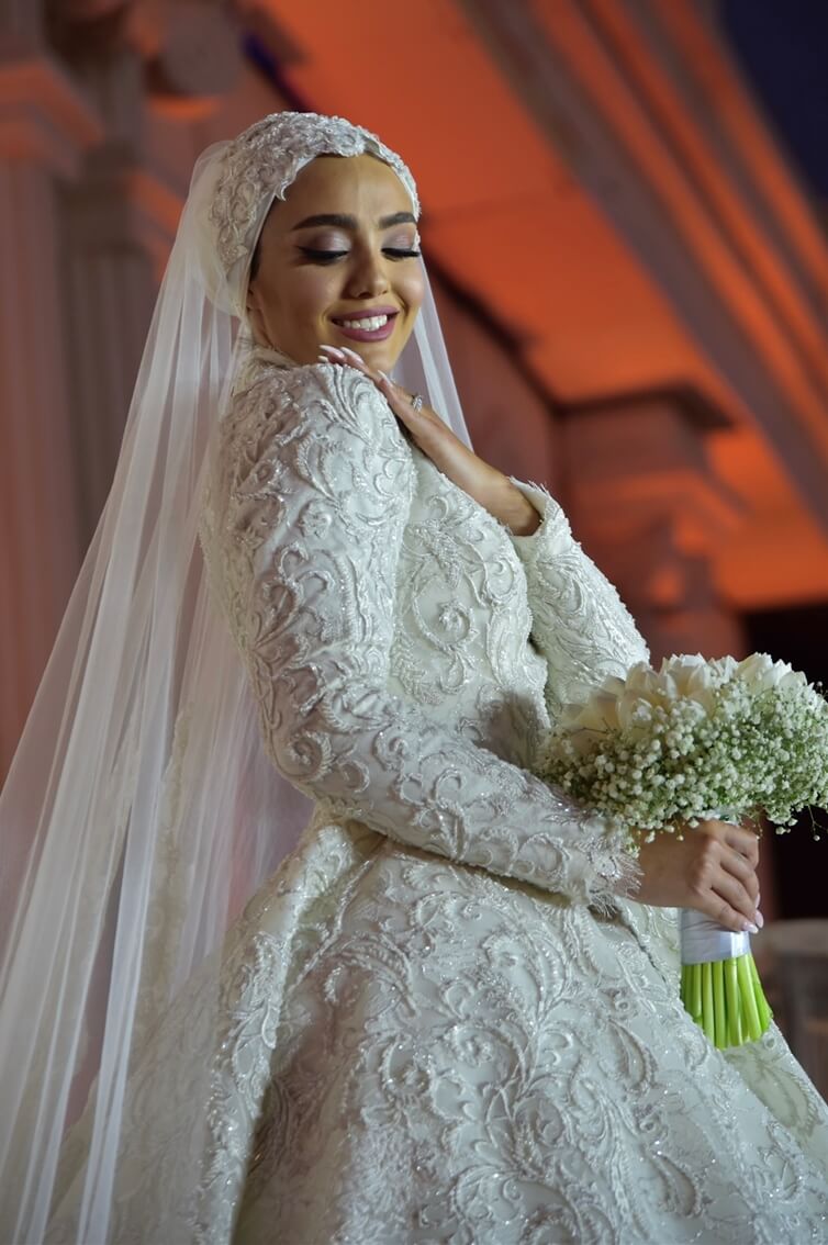 RAVANAH- BRIDAL-WHITE-SLEEVE