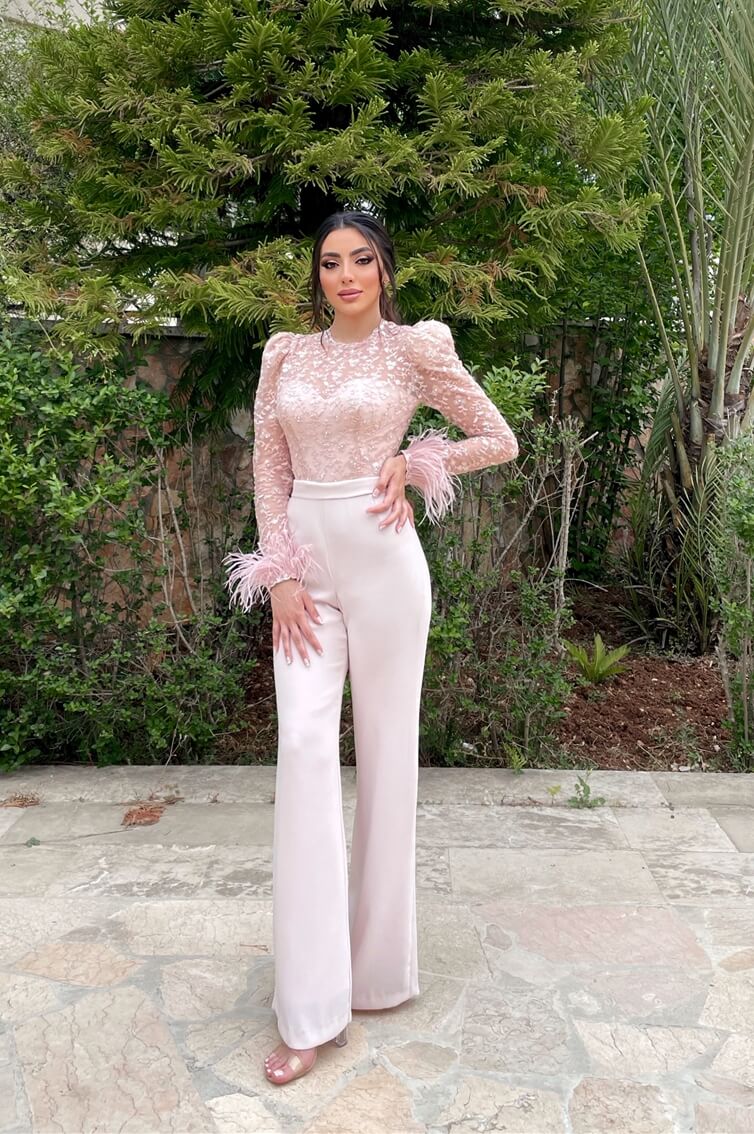 Pink Feathers - Jumpsuit 